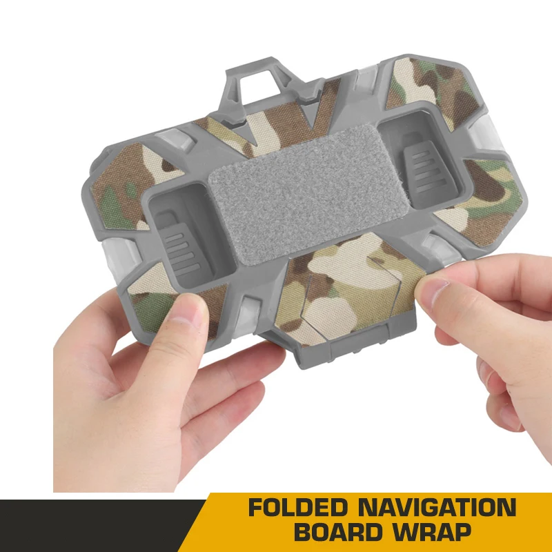 Folded Navigation Board Wrap Tactical Camouflage Magic Patch Wrap for Phone Holder Outdoor Cellphone Hold Hunting Vest Accessory