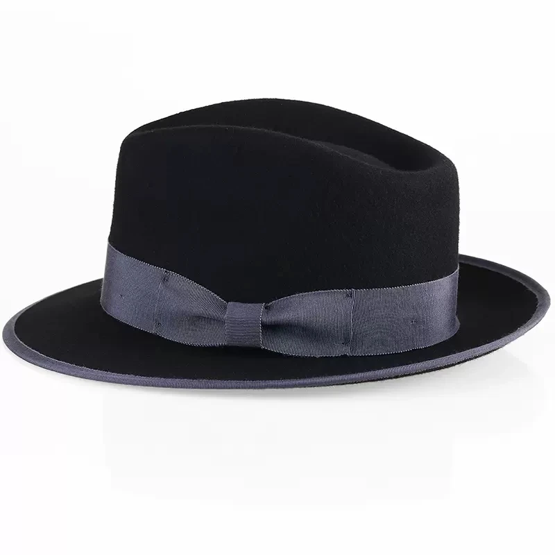 100 % Wolle Herren Filzhut Retro-Stil Weiß Braun Kaffee Schwarz Farbe Panamahut Damen Elegantes Kirchenkleid Formelle Kappe – Detail 16