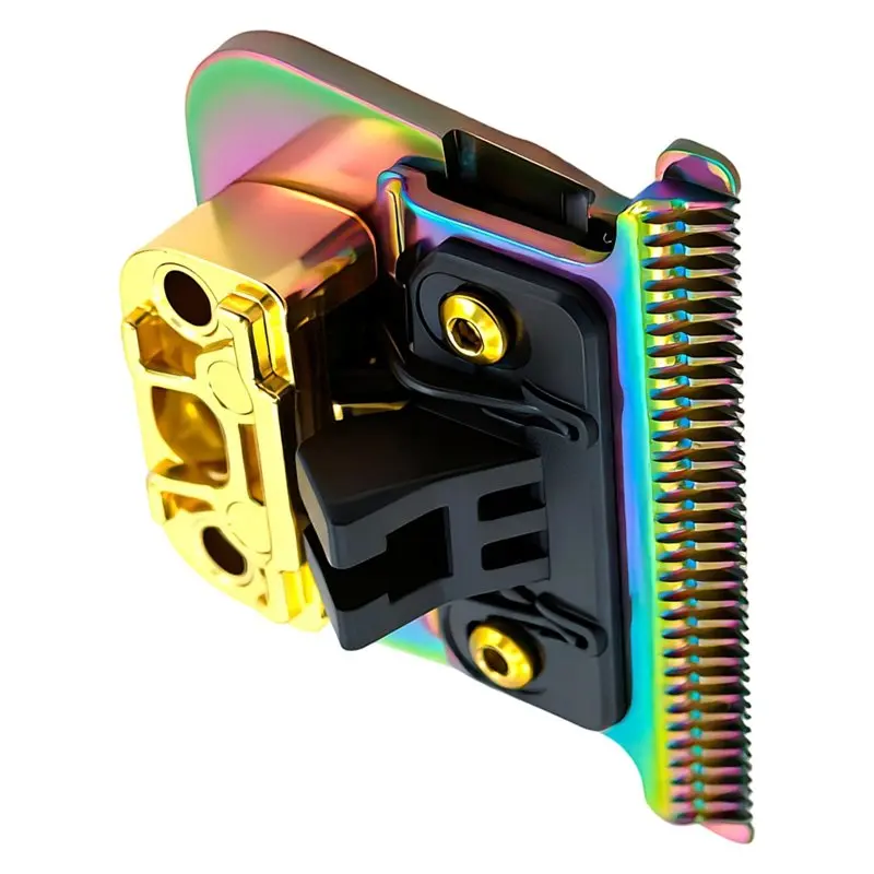ABZA-Clipper Blade For Babyliss Rose Gold- Elegant Engraved Design In Colored Gold Gradient Style