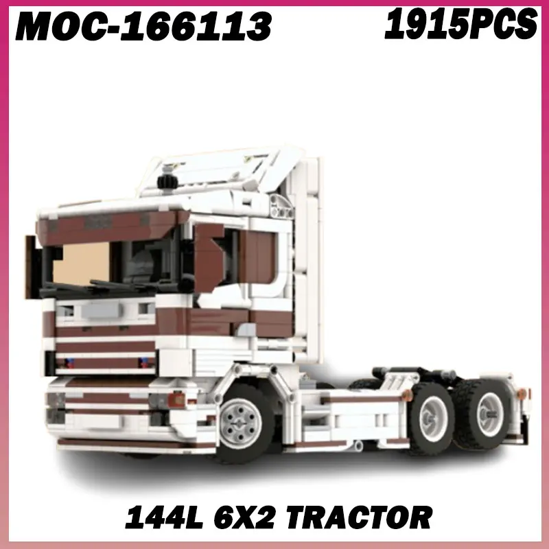 

1915PCS MOC-166113 Scania 144L 6x2 tractor City Truck DIY Creative Collection Boys Toys Birthday Gifts Container Education