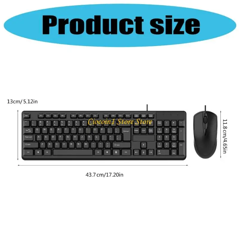A3PC Mechanical Gaming Keyboard and Mouse USB Corded Computer Keyboard Mouse Combo