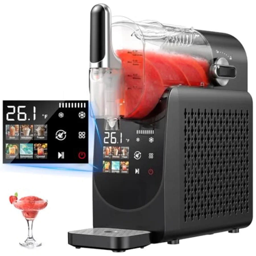 

Аппарат для приготовления слякоти без льда с функцией самоочистки, 220 Вт, быстрое приготовление замороженных напитков, 6 предустановленных программ для мартини