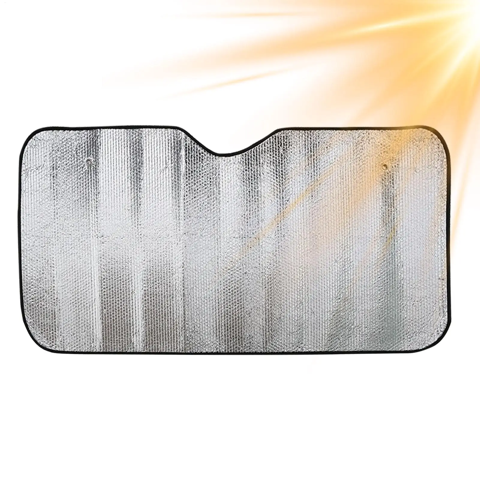Large Truck Windshield Sun Cover Large Truck Windshield Shade Heat Blocking Tight Fit Panel for Parked Vehicles Roadside Drivers
