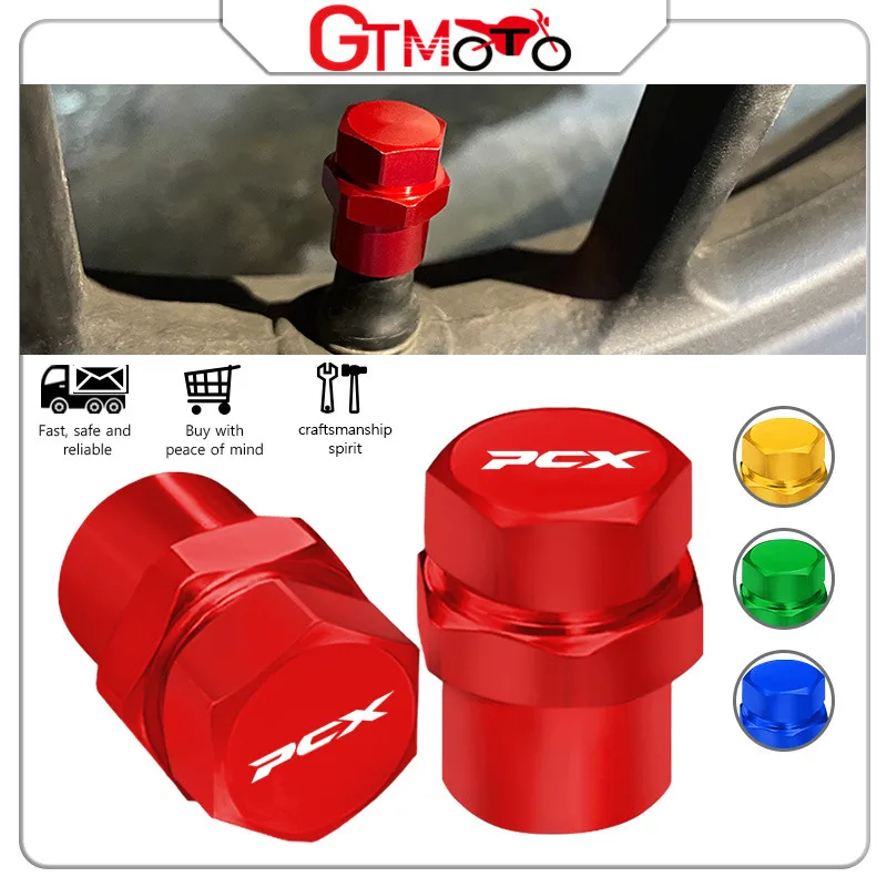 

For HONDA PCX125 PCX150 PCX155 PCX160 Motorcycle Accessories CNC Aluminum Wheel Tire Valve Caps Airtight Covers pcx 150 155 160