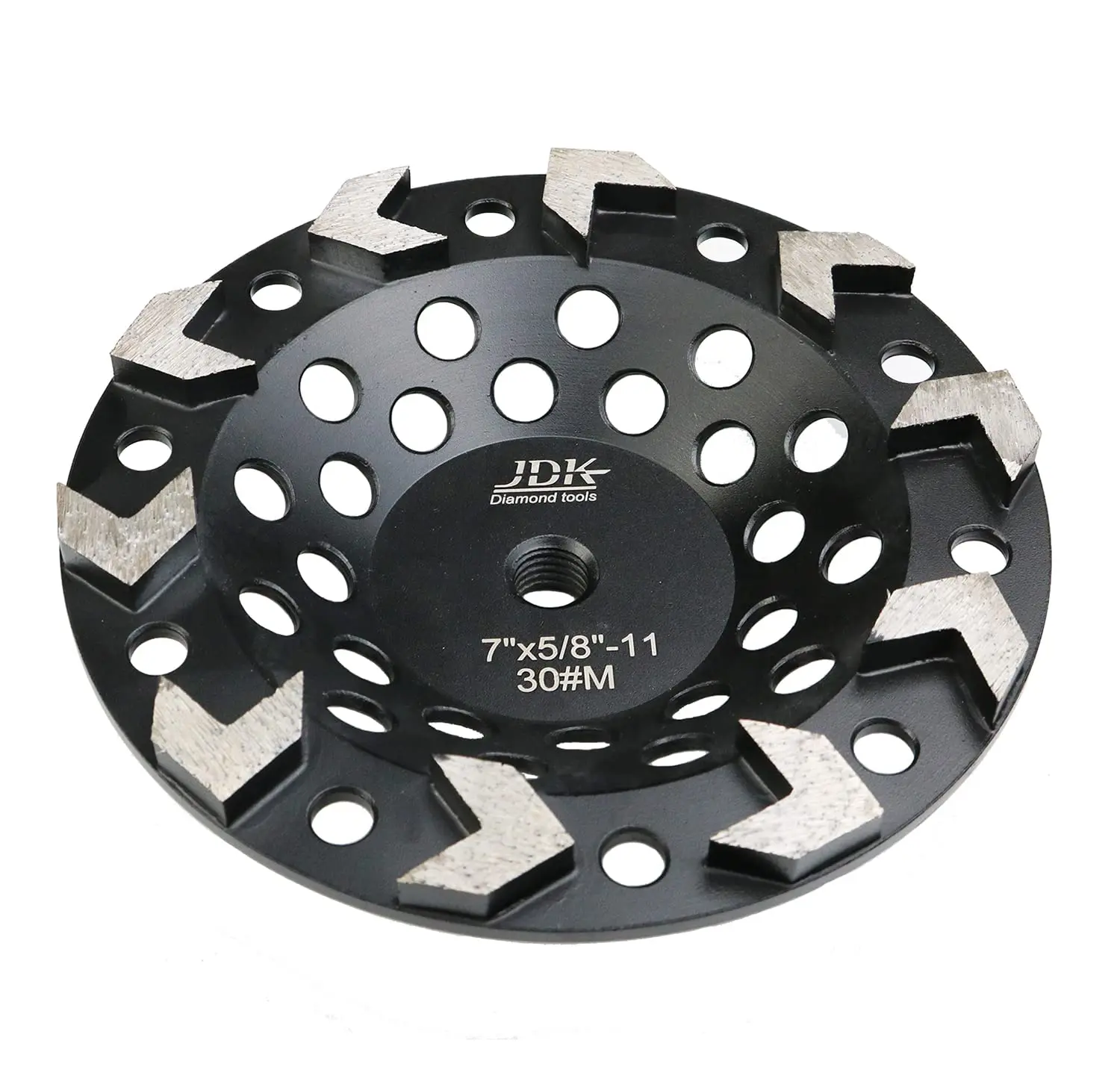 

7-дюймовый алмазный шлифовальный круг для удаления бетона, краски, эпоксидных покрытий с цангой 5/8''-11