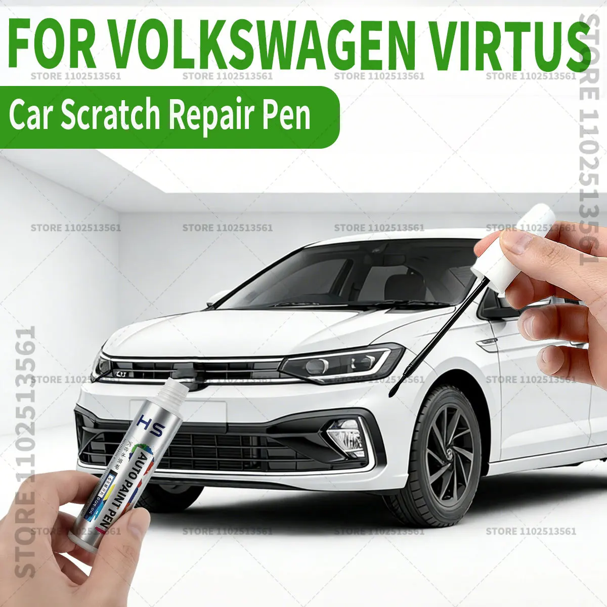 

Ремонтный карандаш для удаления царапин, аксессуары для самостоятельного ремонта автомобиля Volkswagen Virtus, цвета: белый, глубокий черный, лава-синий, серебристый, красный.