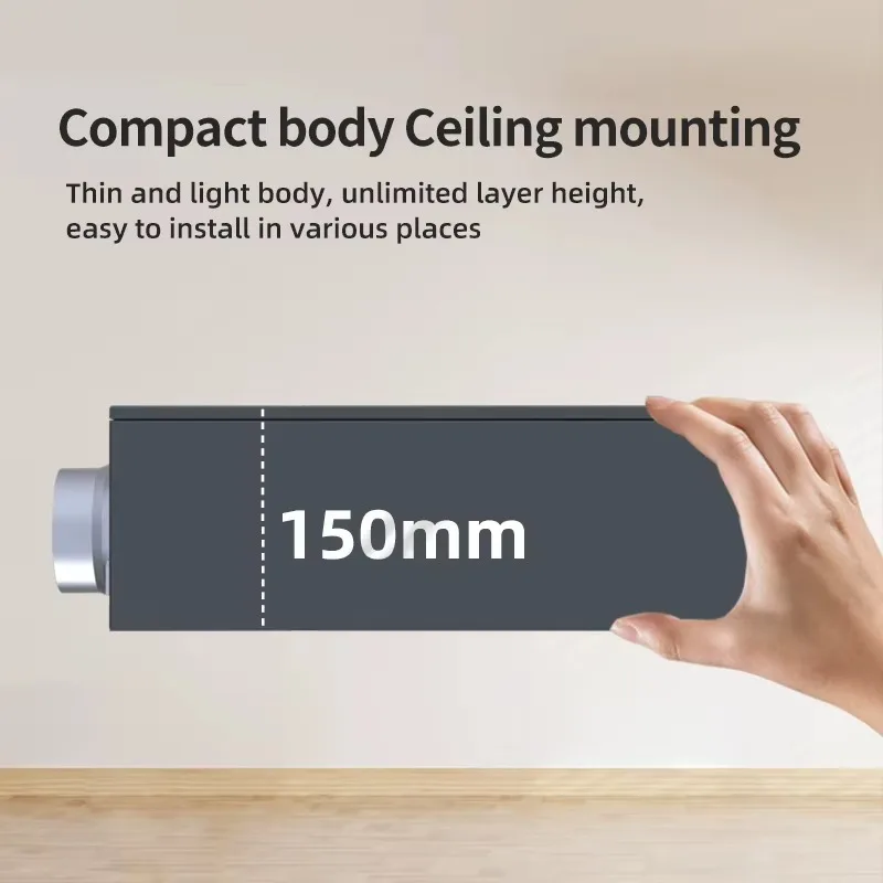 Energy‑Saving EC Duct Fan Slim Design Dual‑Inlet Corrosion‑Resistant Ventilation Fan For Apartments