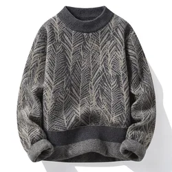 Sweaters men 2023 Winter korea style thicken warm sweater men fashion sweaters Men's wool pullovers male full size M-XXXL