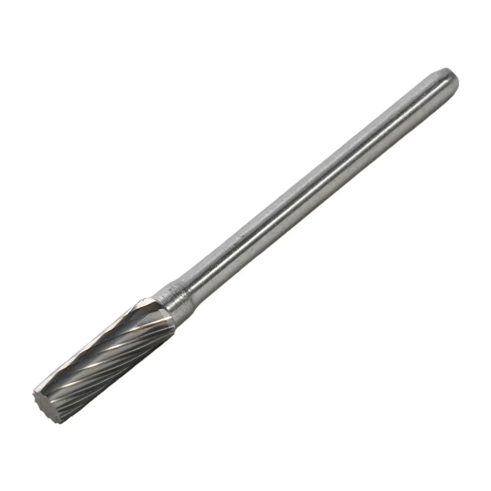Rotary Cutter Rotary Burrs Carving Cemented Carbide Model Engineering Silver Color Striation Tool Making Chamfering