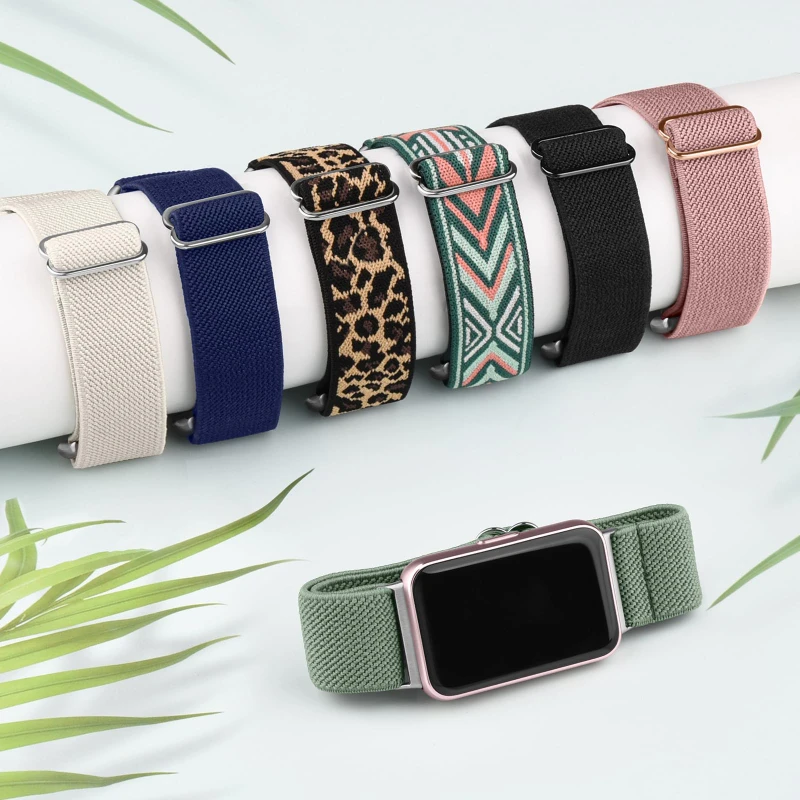 Nylon Loop Strap for Samsung Galaxy Fit 3 Adjustable Elastic Bracelet Watchband for Samsung Galaxy Fit 3 Band Correa Accessories