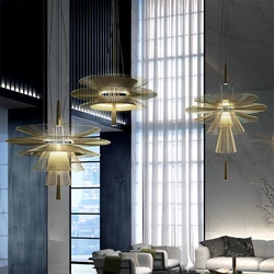 Designer Metal Chandelier Nordic Gravity Suspension Lamp For Villa Staircase Shop Home Decor Modern Parlor Hanging Light