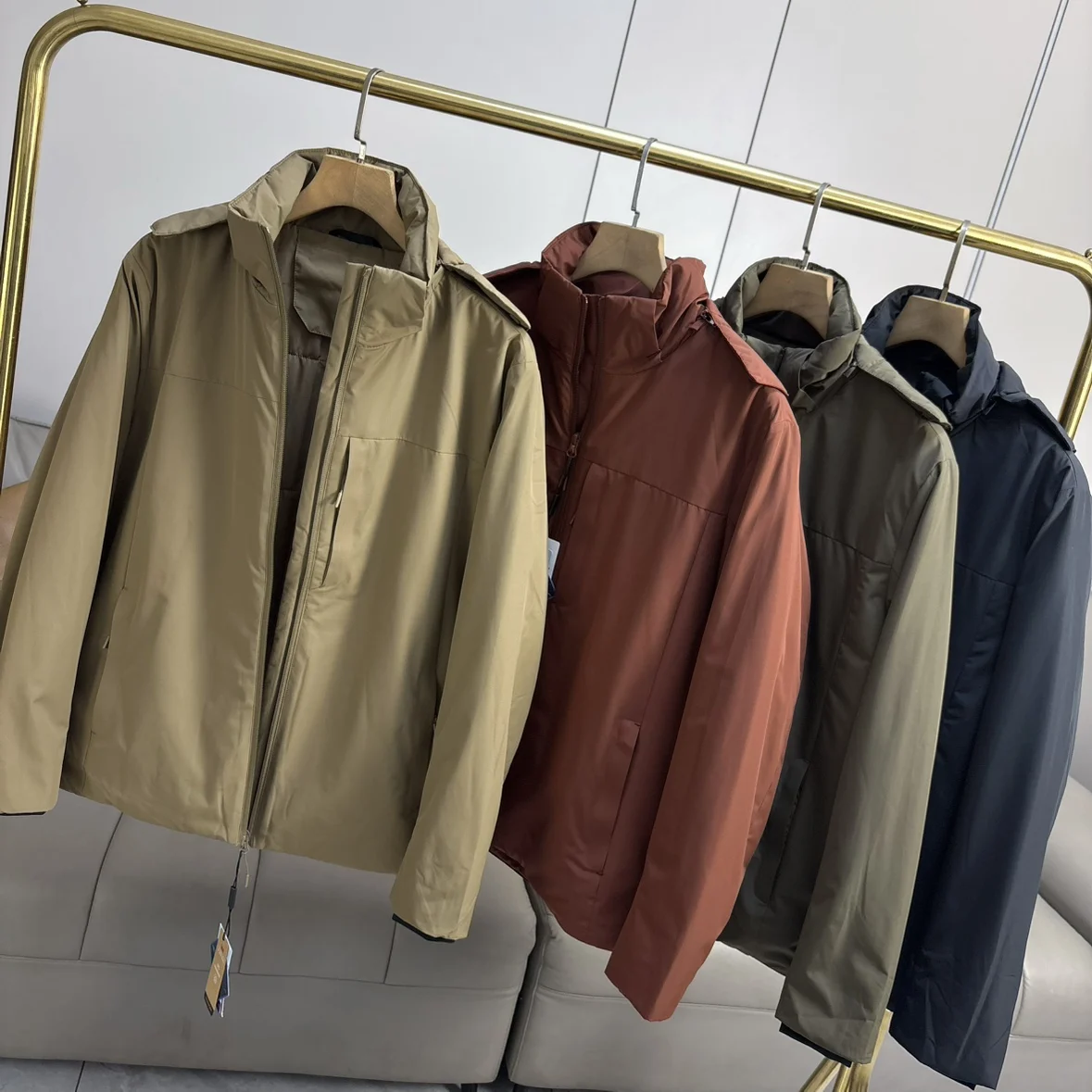 

Мужская легкая утепленная куртка с капюшоном Snowy Cotton для осени и зимы: модная, теплая, ветрозащитная, водонепроницаемая