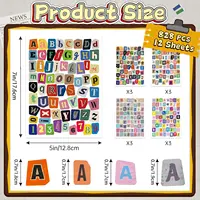 12Sheets/20Sheets/40Sheets Self-Adhesive Vinyl Small Ransom Letter Stickers for Journaling Junk Journal Laptop Water Bottles DIY 2