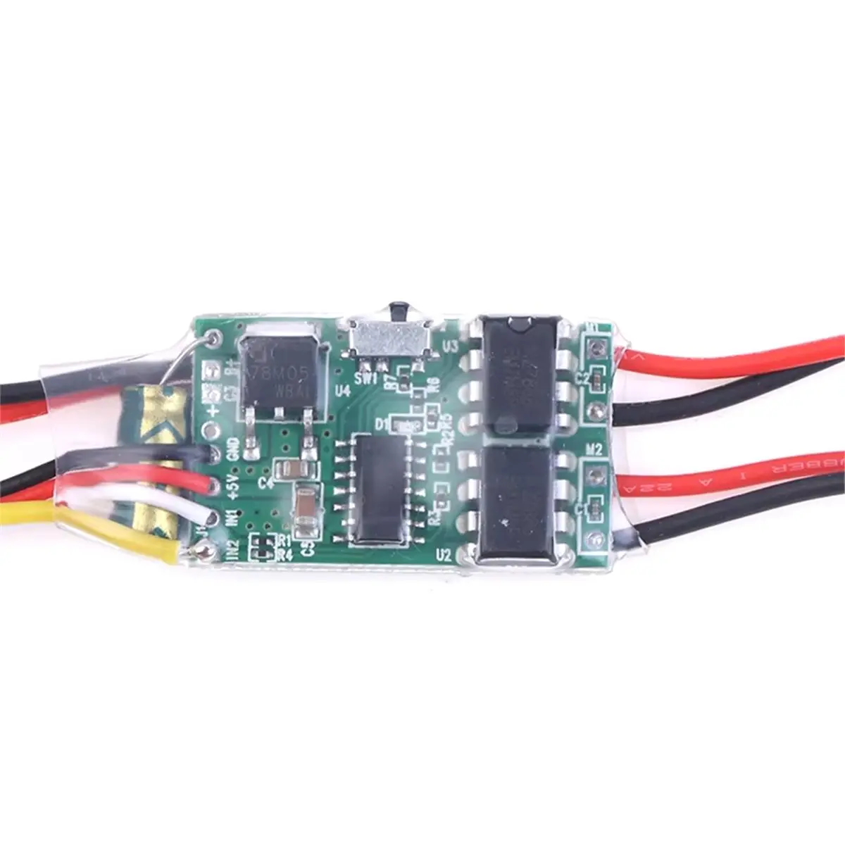 (A30I) Dual Way Bidirectional Brushed Electric Speed Controller 40A X 2 Mixed Control ESC for RC Tank/Speed Difference Boat