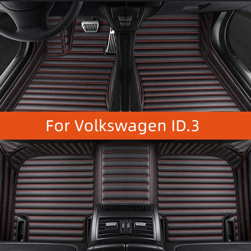 

Custom Leather Car Floor Mat For Volkswagen ID.3 2021 2022 2023 2024 2025 2026 2027 Car Mat Interior Accessories multicolor