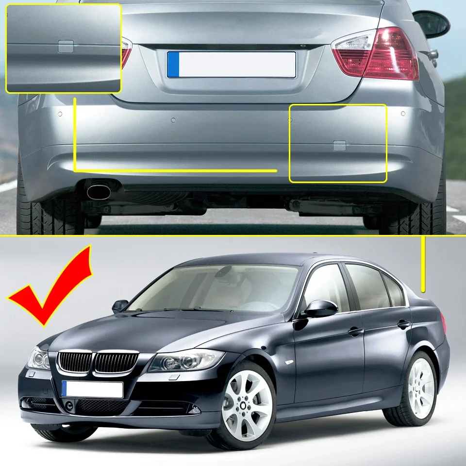 Para bmw 3 320 323 325 328 330 e90 2005 2006 2007 2008 auto amortecedor traseiro gancho de reboque capa olho tampa reboque gancho de transporte tampa