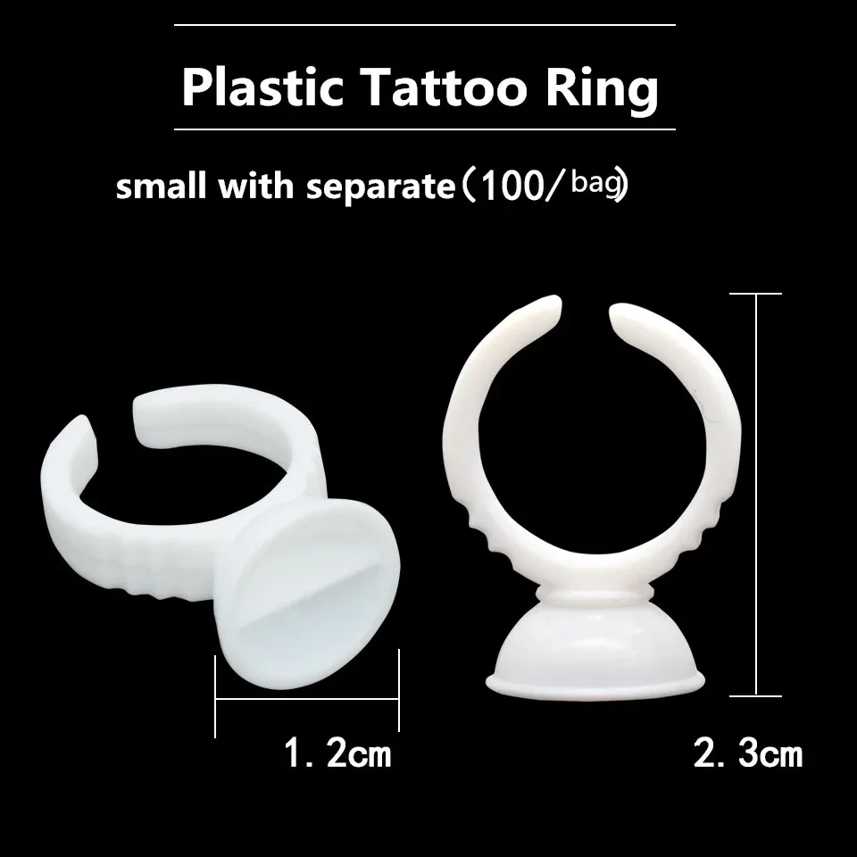 100 قطعة رمش تمديد الغراء الدائري كوب لاش رفع لاصق حامل البليت الوشم الحبر الصباغ أكواب الحاويات ماكياج أداة 1 حقيبة