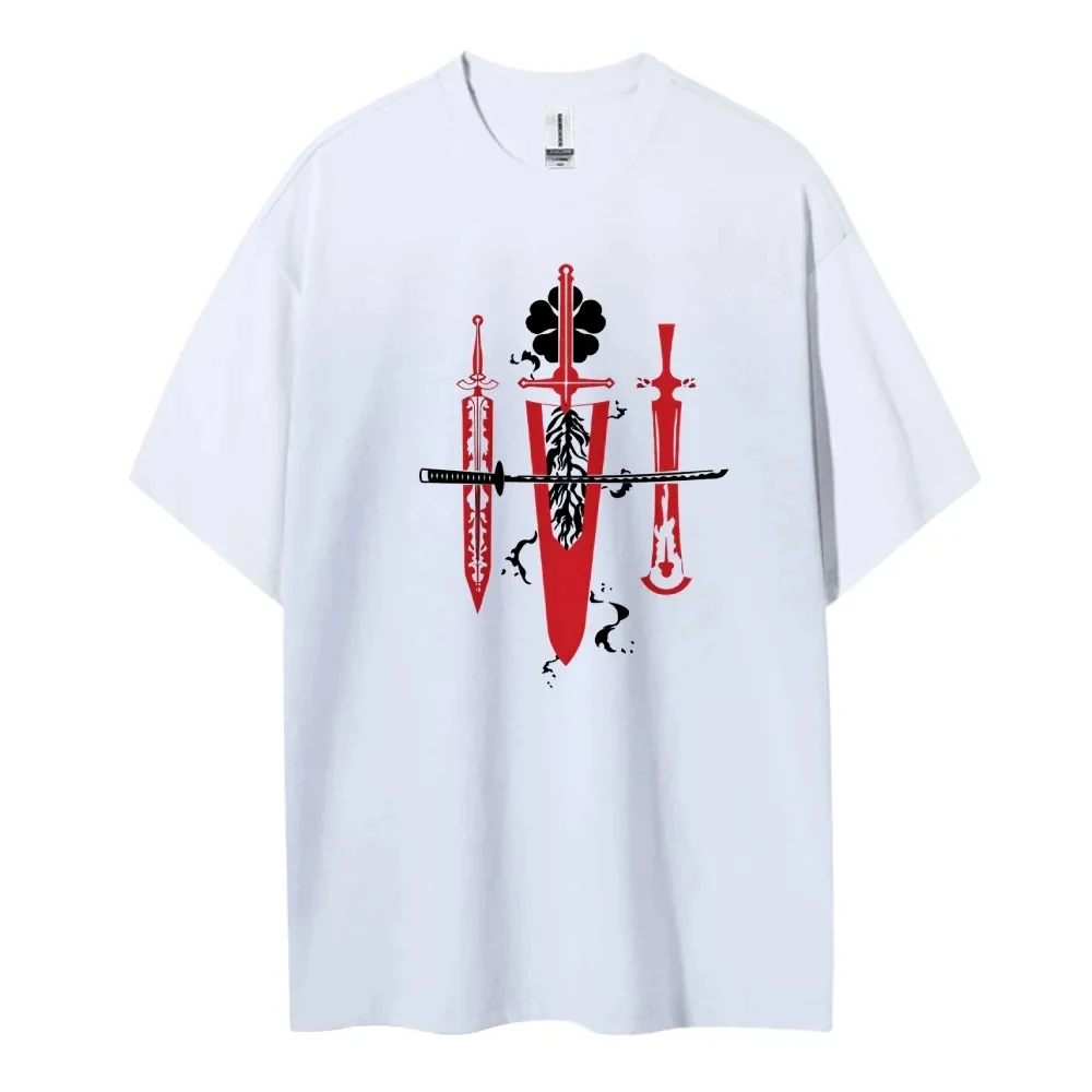 

Черный клевер, японское яркокровитое аниме, классические персонажи, спортивный повседневный удобный популярный топ с короткими рукавами и половиной рукавов