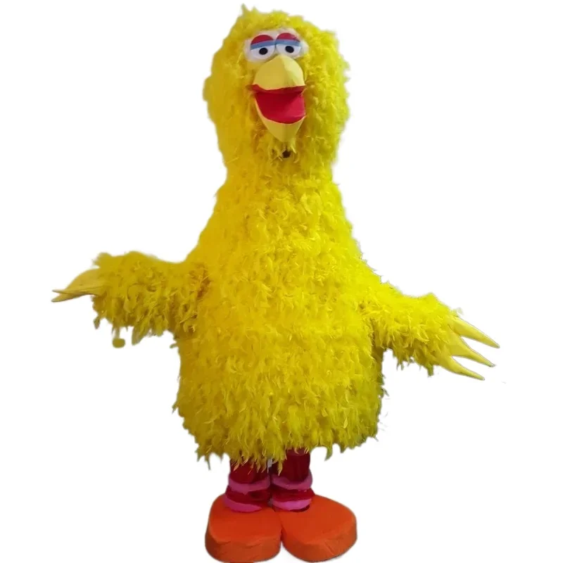 

Cos Big Yellow Chicken Bird dress Mascot Costume Party busker show street Surprise prop Head+Body+Shoes+Gloves clothing suit