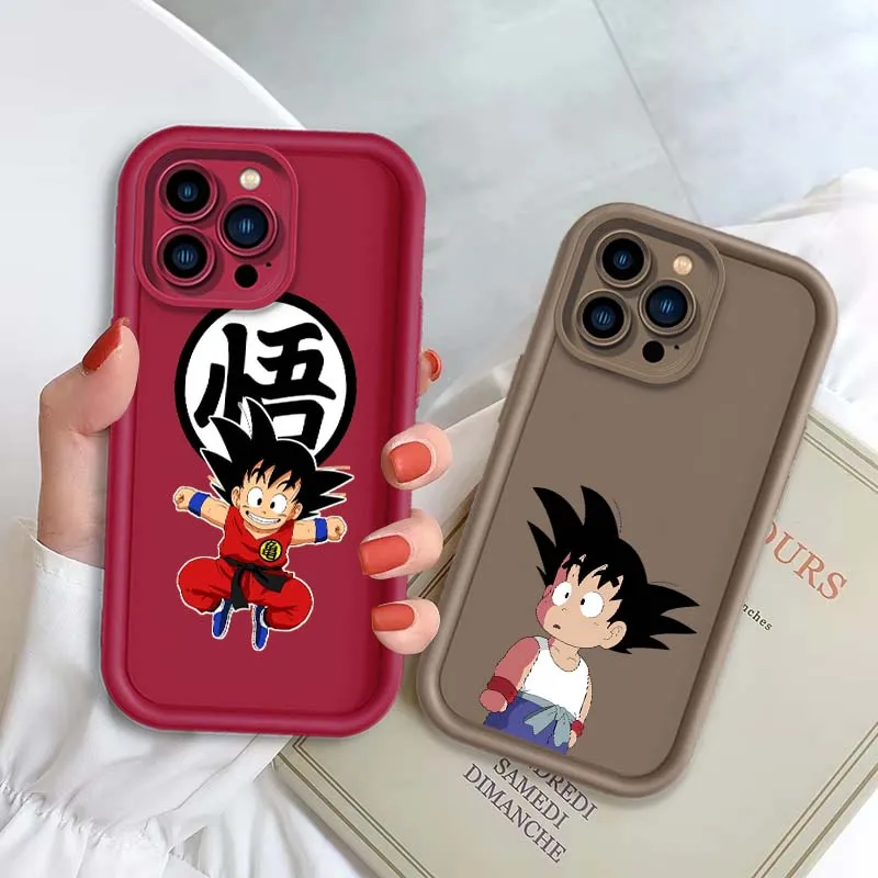 D-dragon ball dos desenhos animados goku capa para apple iphone 17 16 15 14 13 12 11 plus pro max olho escada caso de telefone