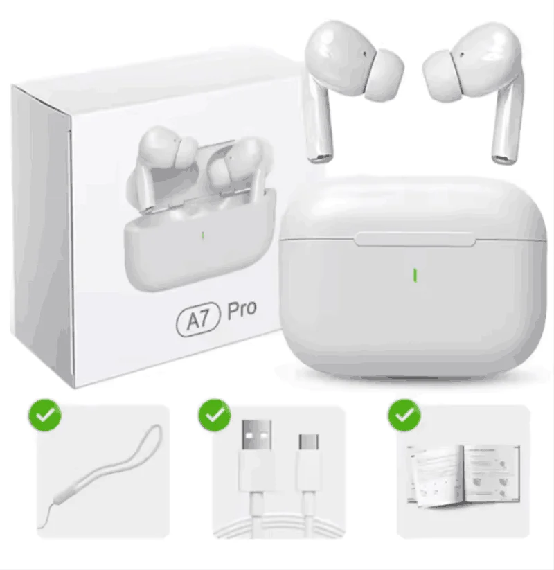 A7PRO-In-ear wireless headphones, with excellent sound quality and high stereo effect, are suitable for gaming, music listening