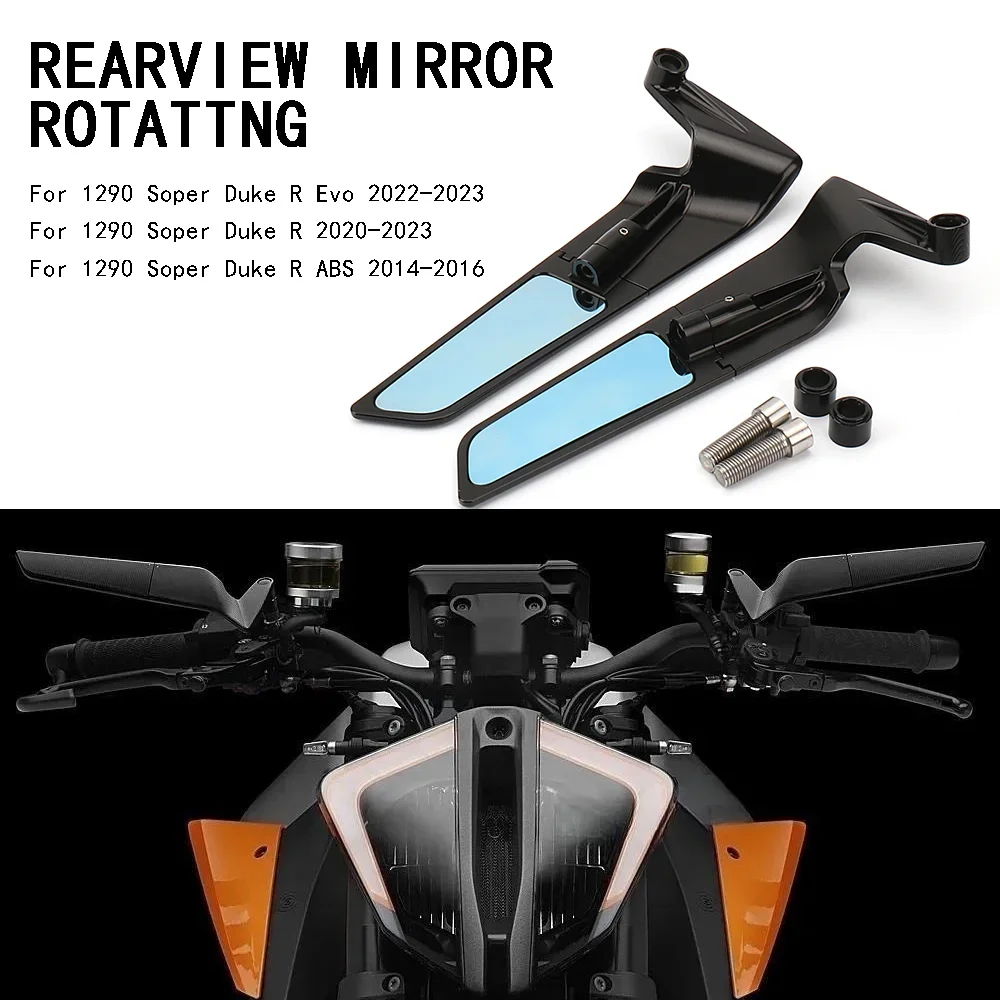 

NEW Rear View Mirrors Motorcycle Rearview Side Mirrors For 1290 Super Duke R Evo/1290 Super Duke R/1290 Super Duke R ABS 2023