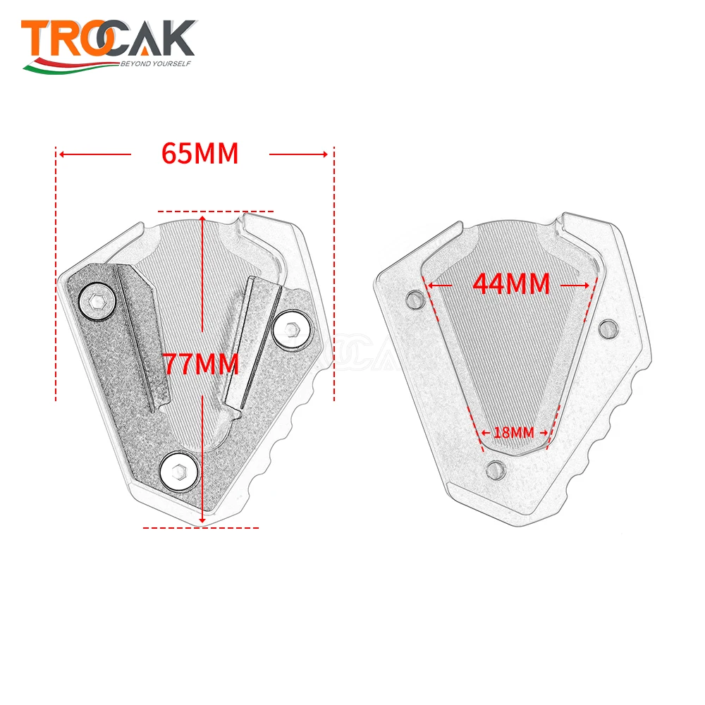 Extensión Lateral De Soporte De Pie CNC Para KTM 1290 Super Adventure 2014-2020 | Aluminio Anodizado