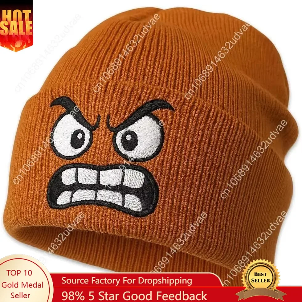 

Ohjijinn Anime Beanie Knit Hats, Winter Soft Headwear Funny Hat for Men Women Unisex