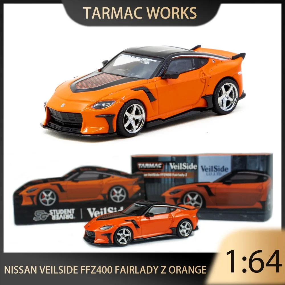 

Tarmac Works 1:64 Fairlady Z Nissan VeilSide FFZ400 оранжевый сплав Премиум литая под давлением модель автомобиля игрушки Коллекционная деталь дисплея