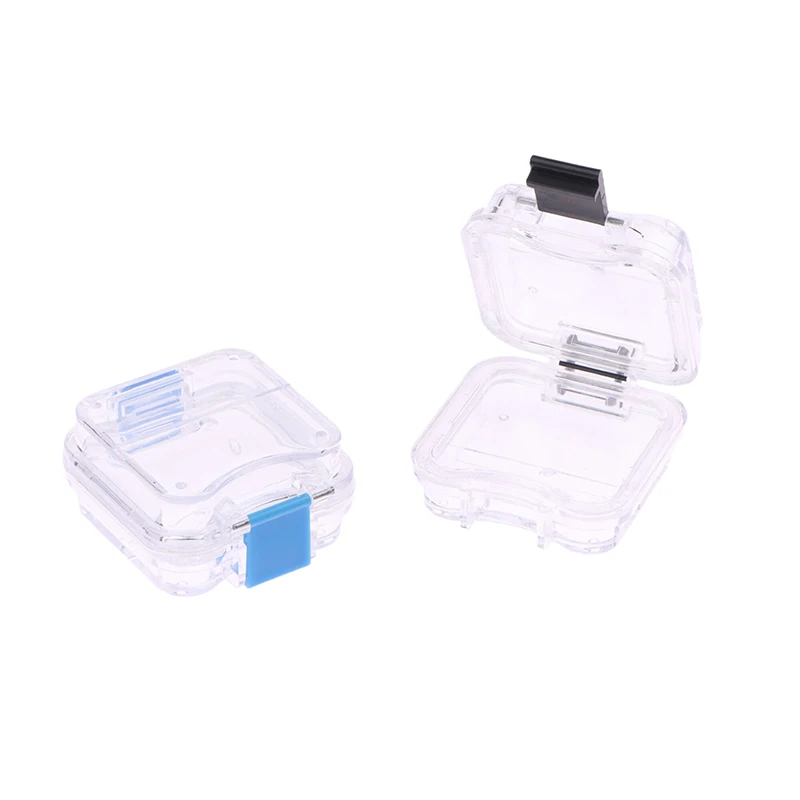 1pcs Denture Storage Box With Transparent Flexible Film Dentist Material Dental Plastic Membrane Boxes Small Dental Crown Box