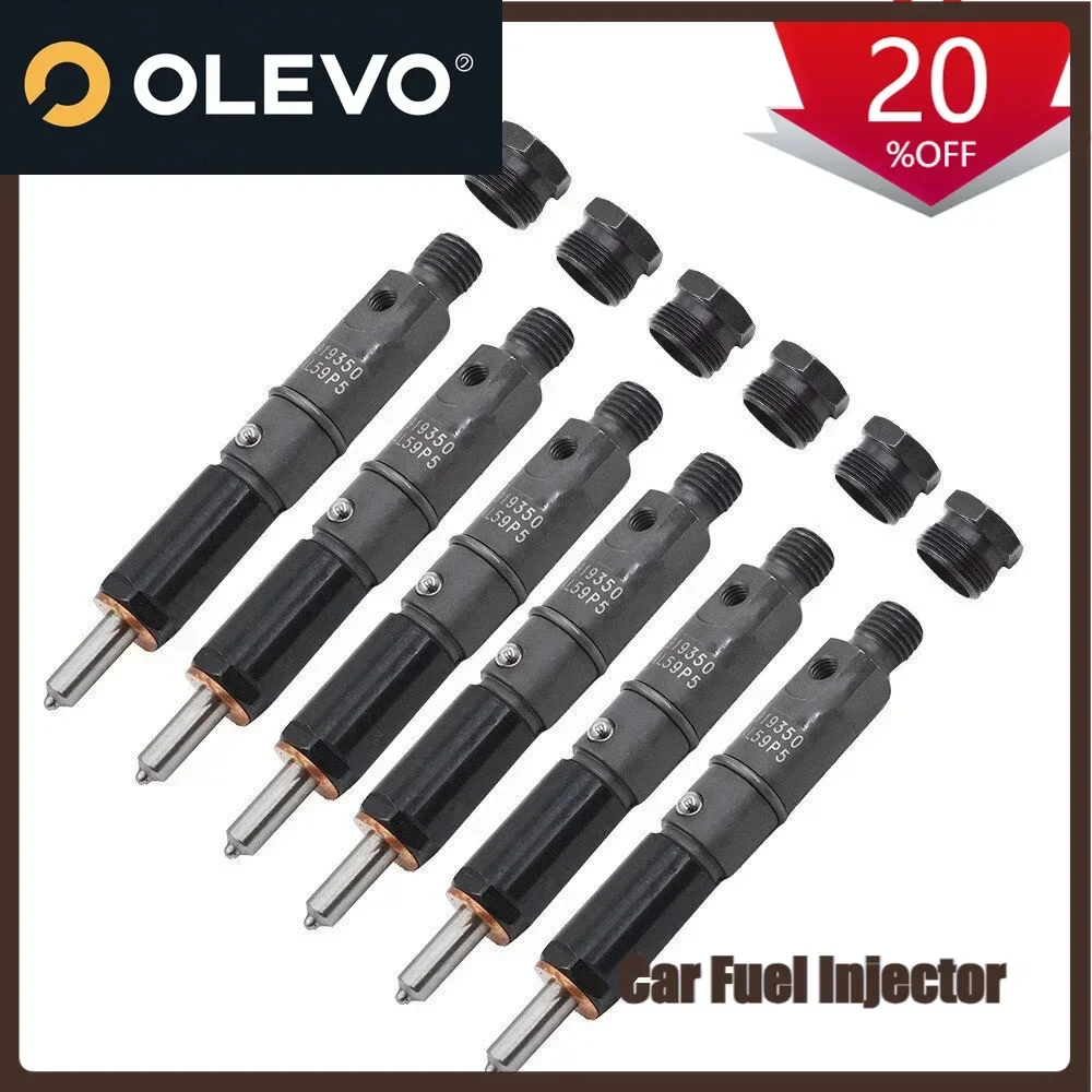 

Suitable 6Pcs 50hp Fuel Injectors 0432131837 3919350 3919339 For 89-93 Dodge Cummins 5.9L 6BT Diesel Engeine