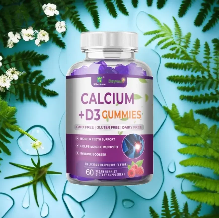 

Fruit-flavored calcium D3 soft candy vitamin D supplement promotes calcium absorption and strengthens muscle strength