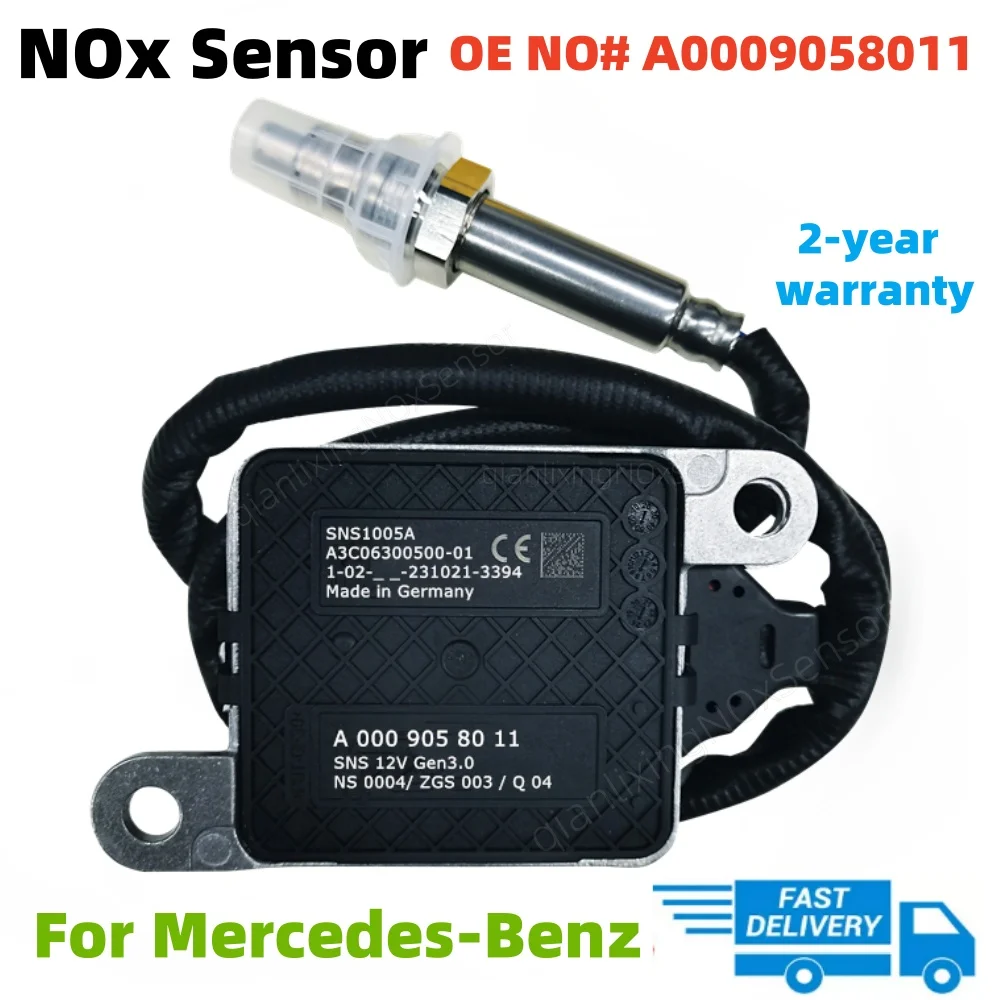 A0009058011 Original New Nitrogen Oxygen NOx Sensor 12V For Mercedes-Benz W167 W205 W213 W222 W238 W257 W447 W463 w907 W910