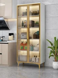 Luxury Wine Cabinet Storage Home Modern Simple Side Cabinet Wall Rack Kitchen Shelf Display Botellero Vino Bar Furniture