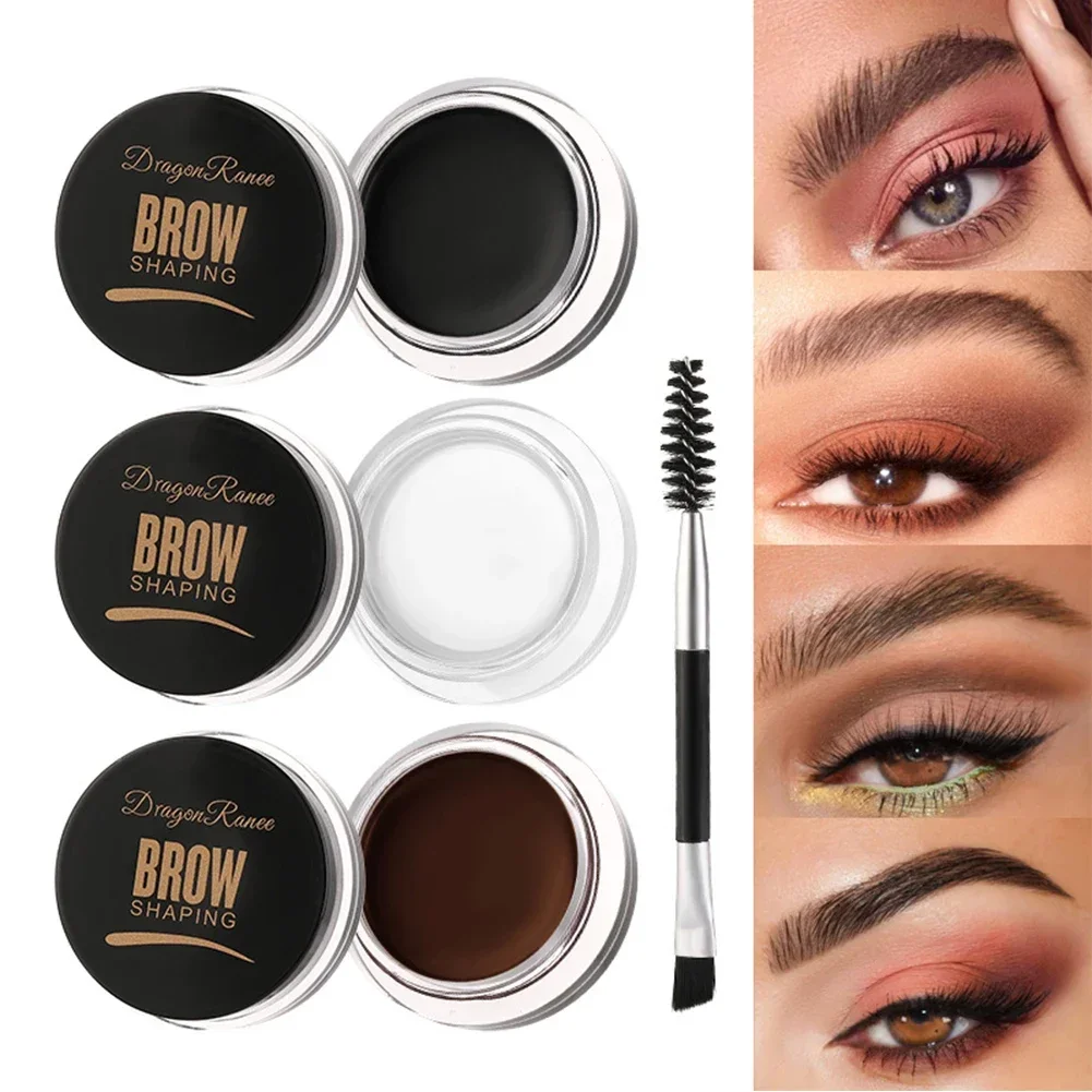 Multi-function Eyebrow Brush With Wild Eyebrows Cream Concealer Square Eye Brow Make Up Brushes For Women Eyebrow Gel