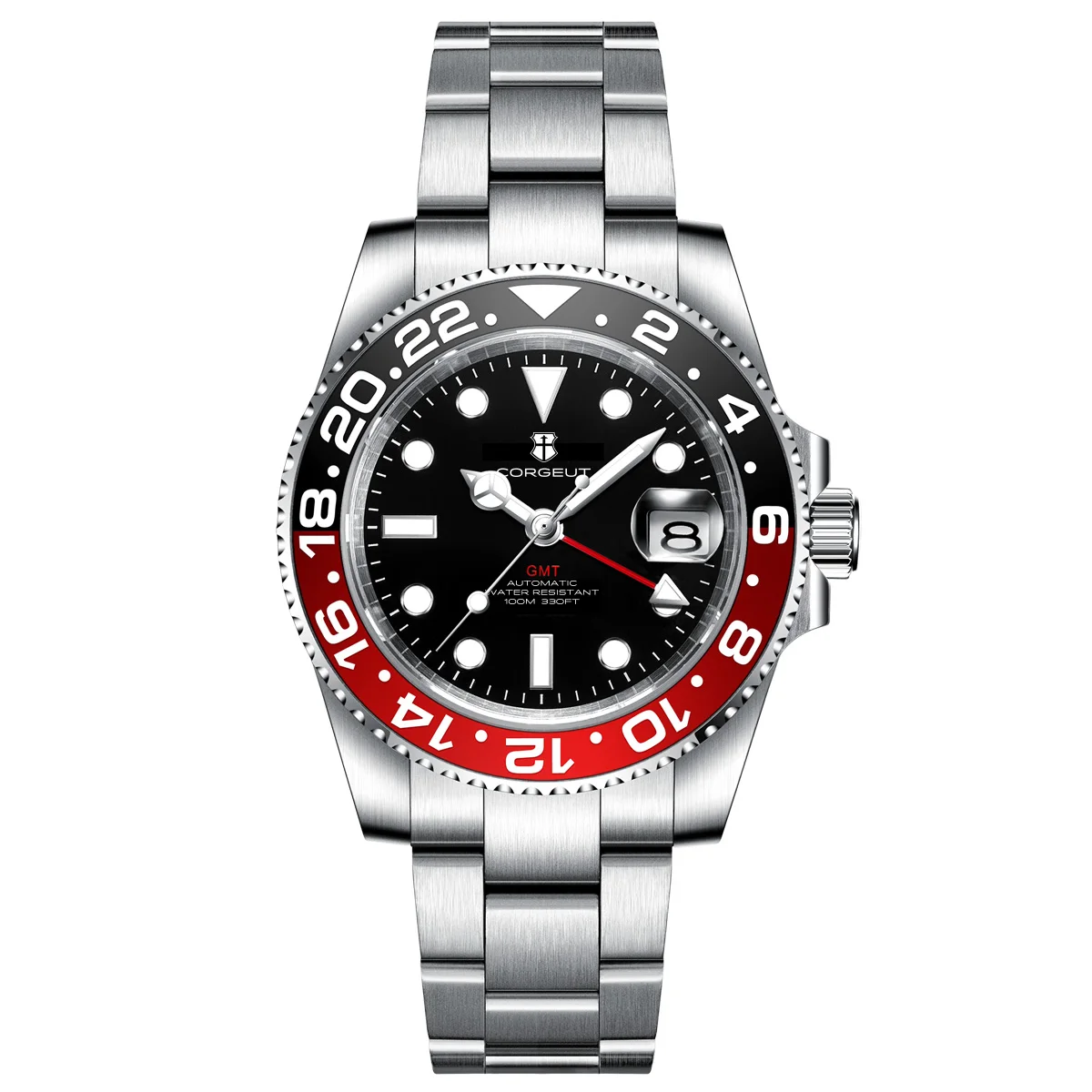2022 CORGEUT DESIGN NH34 Movt New Business Men Mechanical Wristwatches100M Waterproof Sapphire Glass Watch for Men