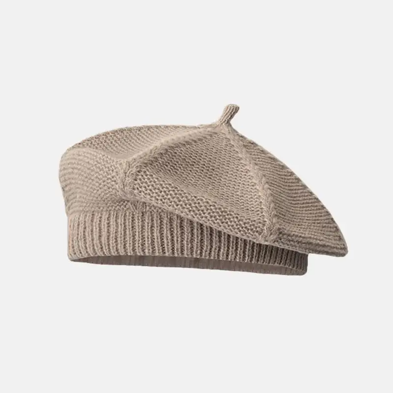 Knitted Beret Women Autumn Winter Hats For Women Painter Cap Keep Warm Retro Korean Solid Flat Cap Boina Winter Beanies New