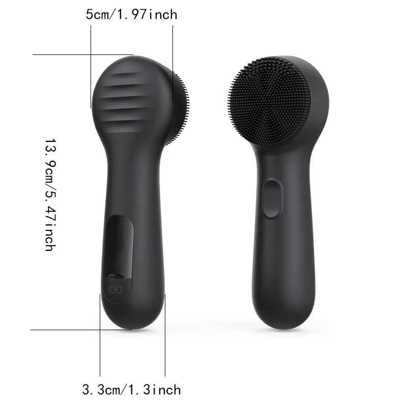 Gesichts- und Nasen-Mitesserentferner, Silikon-Gesichtsreinigungsbürste, Gesichts-Vibrationsmassage, USB-Aufladbare Gesichtsbürste – Detail 1