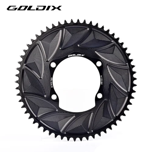 GOLDIX bicicleta de carretera bicicleta de grava plato único 110BCD adecuado para Shimano R7000 R8000 R8100 R9200 adecuado para medidor de potencia de manivela