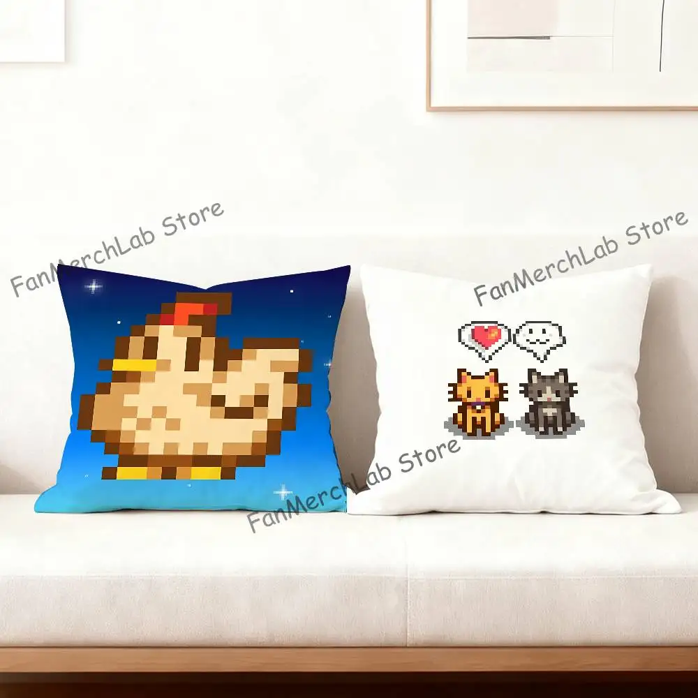 S-StardewS Game V-Valley Pillow Case For Sofa Decor Car Office Room Printing Cushion Cover Decorations and Protector