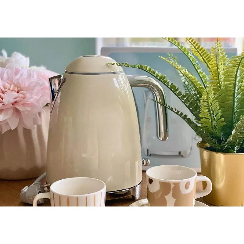 Electric Kettle: Retro-Style Boiling, Brewing, and Keep-Warm in One with 7 Temperature Settings