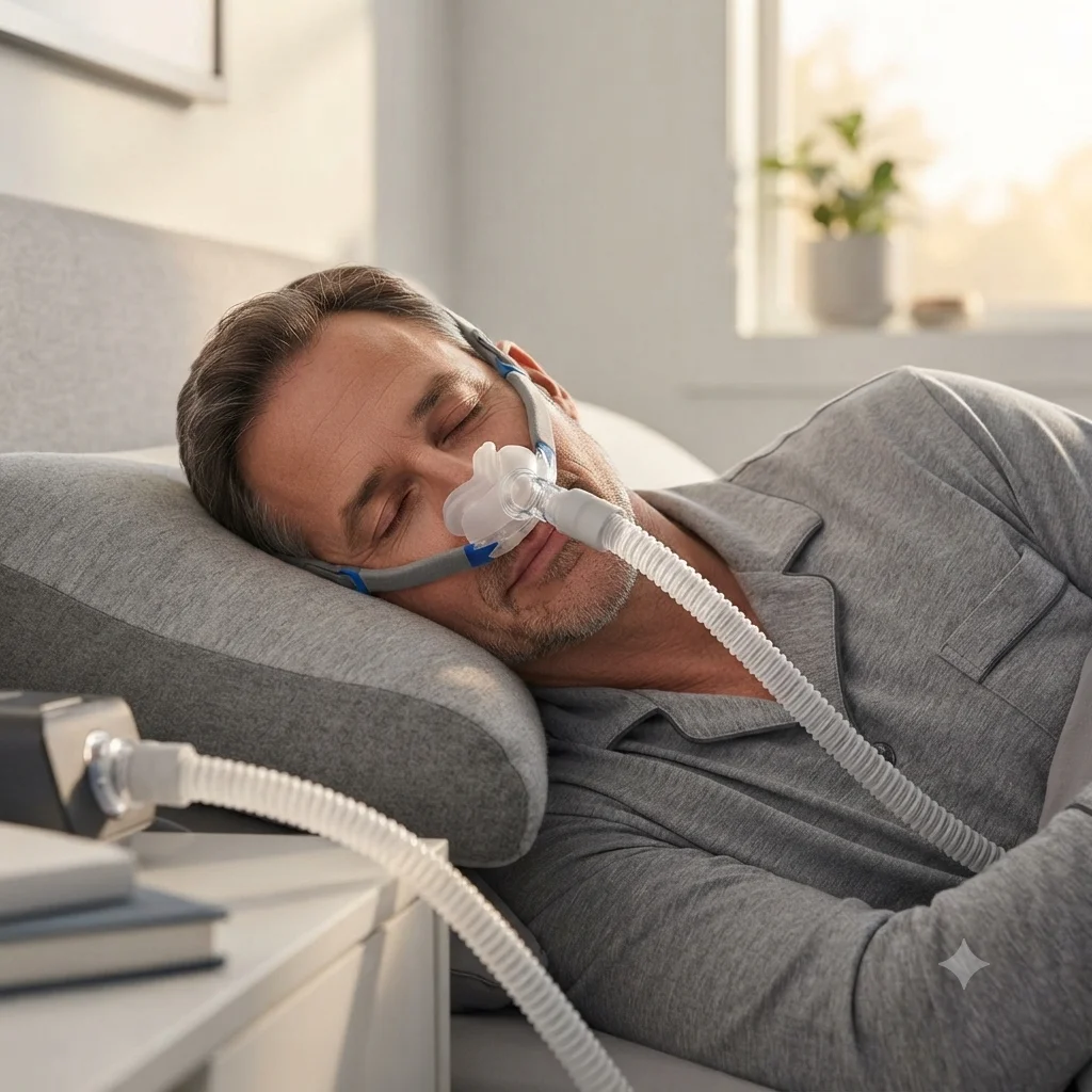 AirFit P10 CPAP Nasal Pillow Assembly Set CPAP P10 Nose Mask Pillow Set Includes Headgear, Tube & 3 Size Cushion for AirFit P10