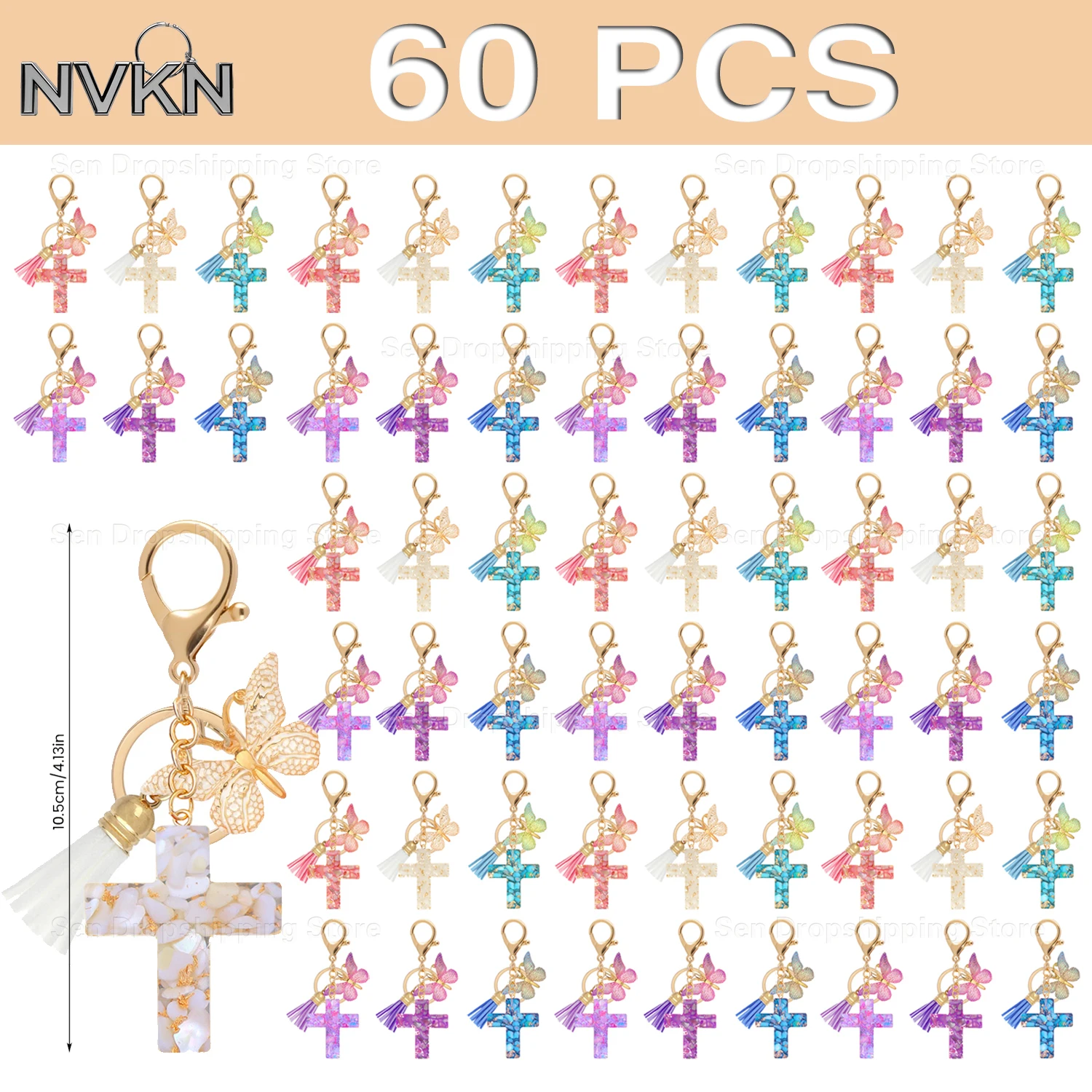 porte-cles-croix-en-gros-60-pieces-breloque-papillon-florale-cadeau-de-mode-pour-filles