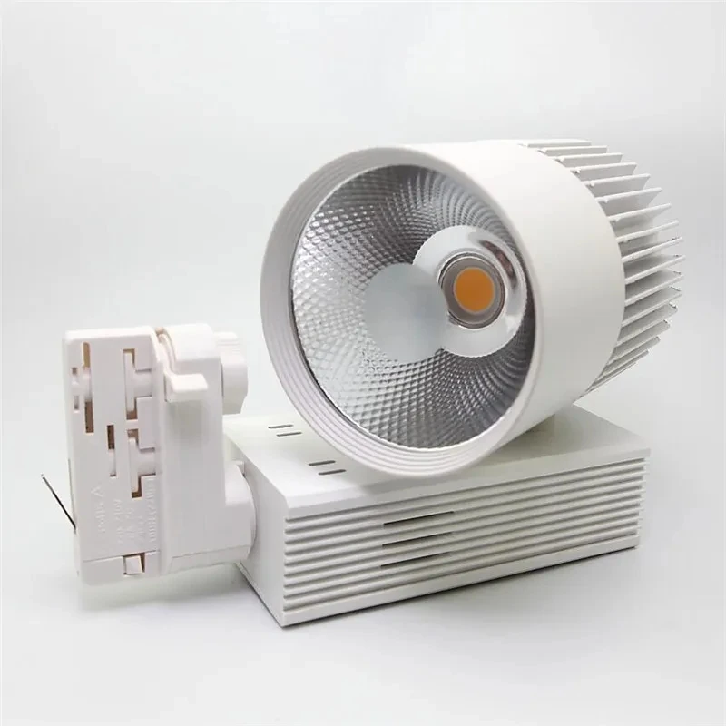 LEDトラックライト,4本のケーブル,3相,40W, 6個,110V, 220V AC,屋内照明用