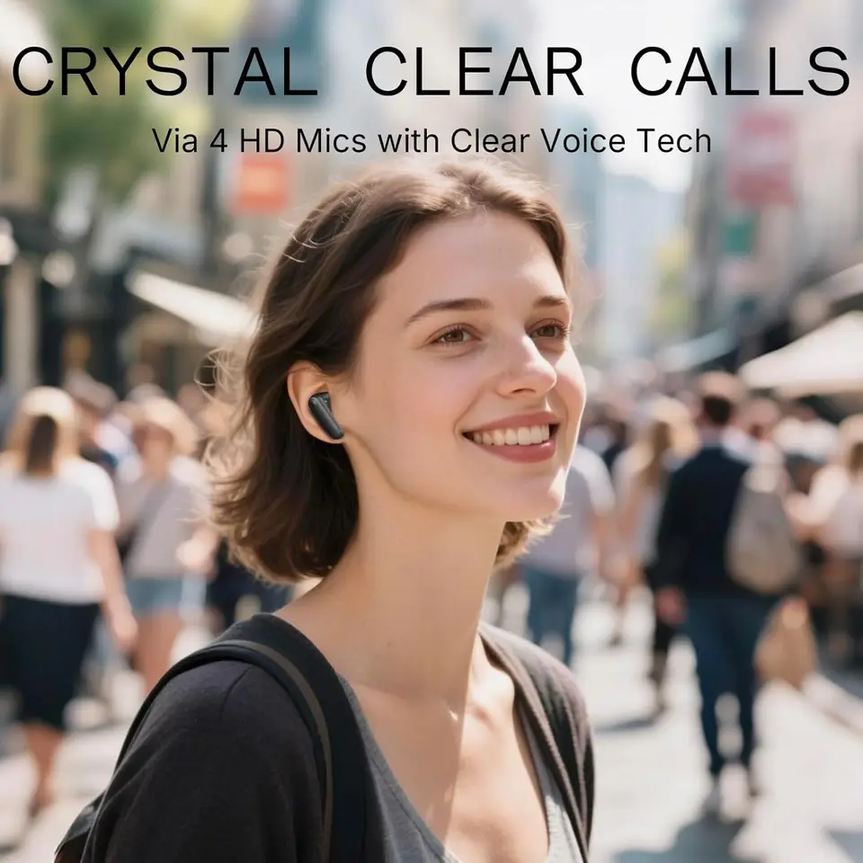 سماعات CMF من ناثينج بودز 2a TWS، إلغاء الضوضاء 42dB، بلوتوث 5.4، IP54، بطارية 35.5 ساعة، 4 ميكروفونات HD، إصدار عالمي - 3