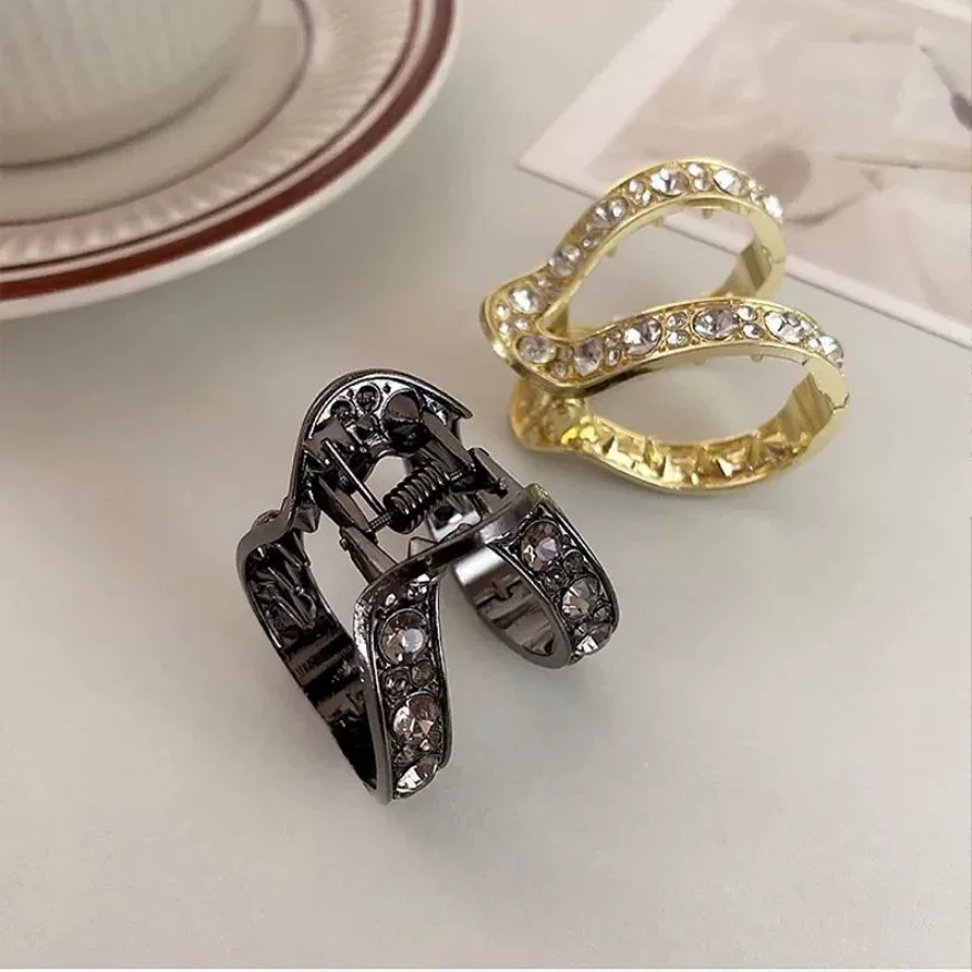 Mini Strass Haar Krabbe Clip Für Frauen Kleine Mode Anti-Herabhängen Metall Hohe Pferdeschwanz Haar Klaue Kopfschmuck Haar Zubehör – Detail 7