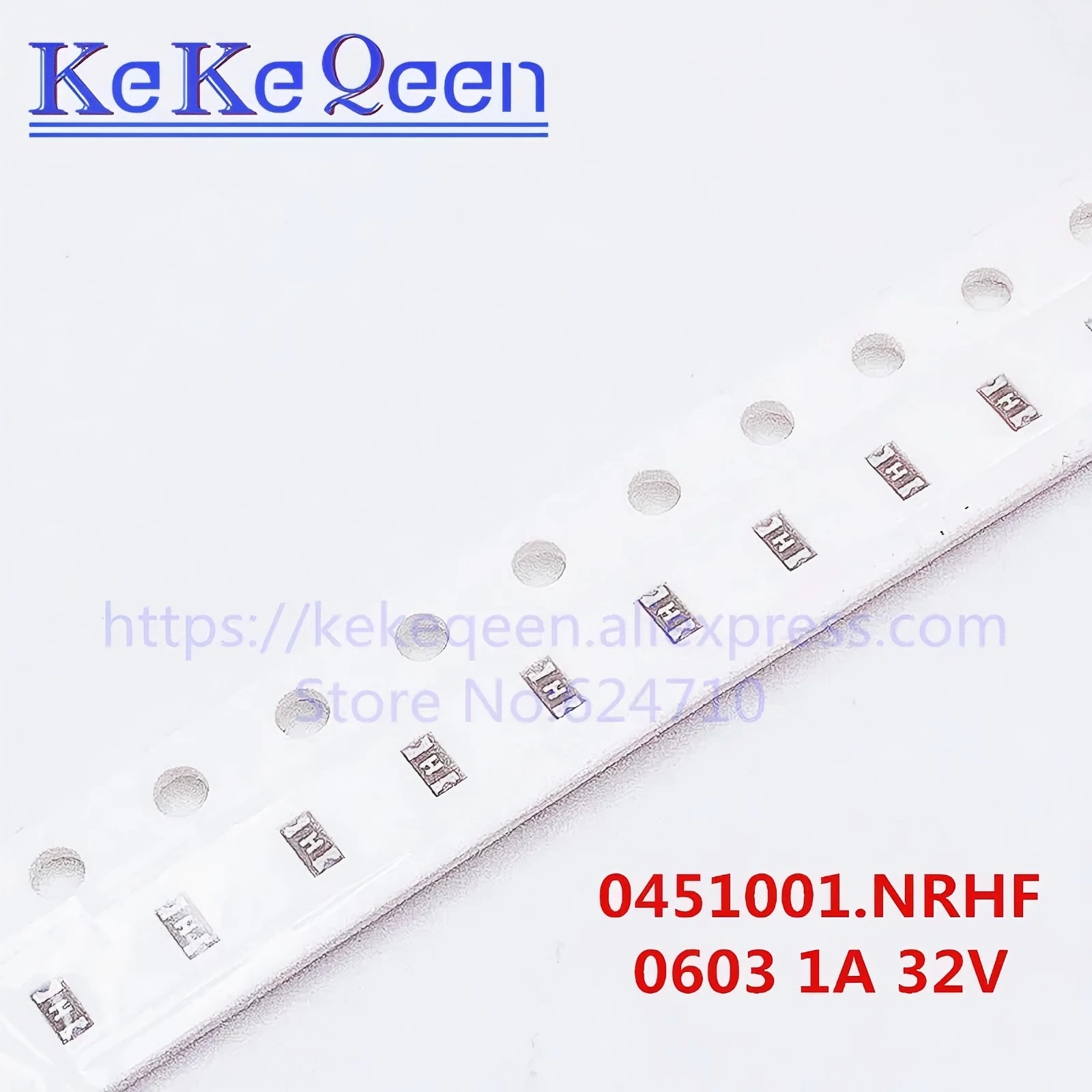100PCS LF 046701.5NRHF SMD 0603 32V Fast Acting Surface Mount Fuse 0467 0.25A 0.375A 0.5A 0.75A 1A 1.5A 2A 5A 046701.5 Marking K