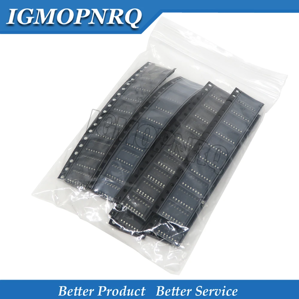 80 قطعة = 8 قيم ElectronicS SMD 74HC00D 74HC04D 74HC08D 74HC14D 74HC138D 74HC164D 74HC165D 74HC595D SOP المنطق IC مجموعة متنوعة #1