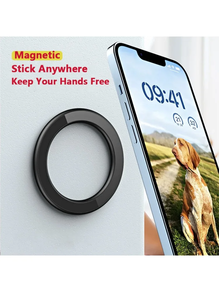 Uniwersalny mocny magnetyczny uchwyt na telefon do Magsafe iPhone 12/13/14/15/16/17 iPad, do samochodu, na ścianę, z pierścieniem, uchwyt na tablet — zdjęcie 2