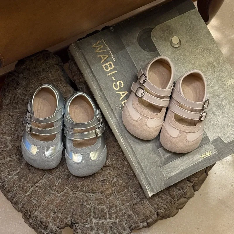 

Baby Walking Shoes Round Toes Comfortable Toddler Flat Shoes Non-slip Soft Sole 2026 Brand New Girls Princess Casual Shoes Trend
